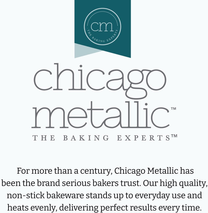 Chicago Metallic Non-Stick 3-Piece Round Cake Pan Set - Gray