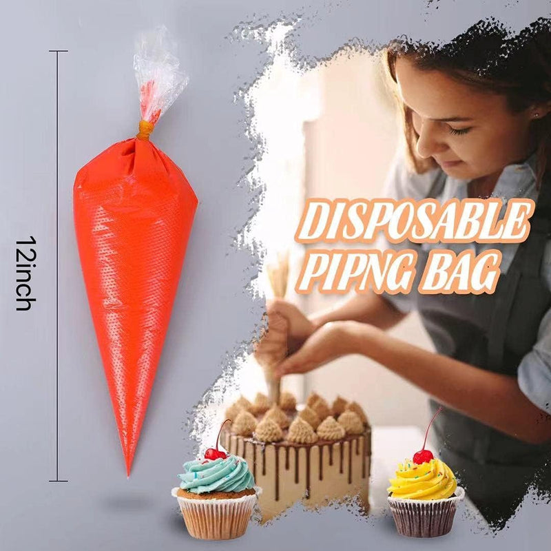 Disposable Piping Bags 12 150PCS - Heavy Duty Pastry Bags for Icing Frosting and Cookie Decoration