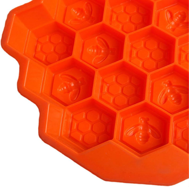 19-Hole Silicone Mold - Orange for Soap Cake  Party