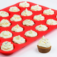 CAKETIME 12 Cups Silicone Muffin Pan - Nonstick BPA Free Cupcake Pan 1 Pack Regular Size Silicone Mold