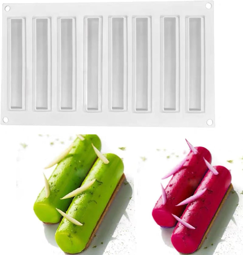 AFINSEA 3D Silicone Baking Molds for Cakes - 8-Cavity