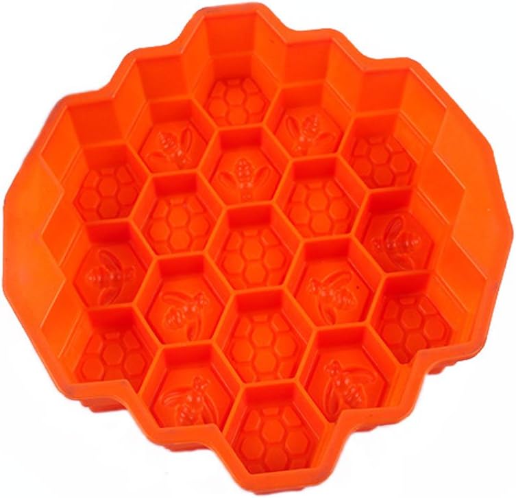 19-Hole Silicone Mold - Orange for Soap Cake  Party