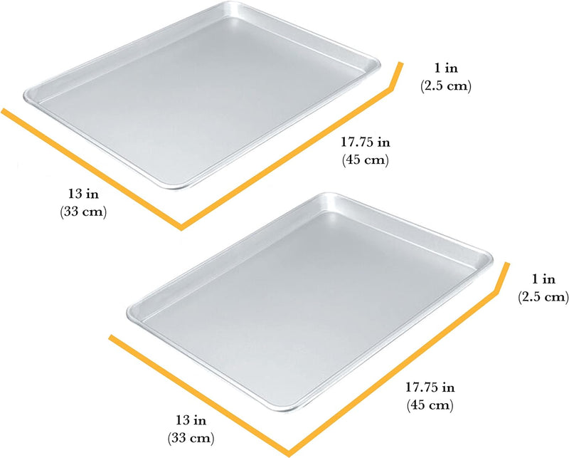 Chicago Metallic Commercial II Jelly Roll Pan - 15 x 10 Uncoated for Baking Various Dishes