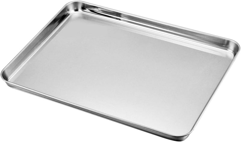 TeamFar Baking Sheet with Rack Set - Stainless Steel Cookie Pan and Cooling Rack Combo