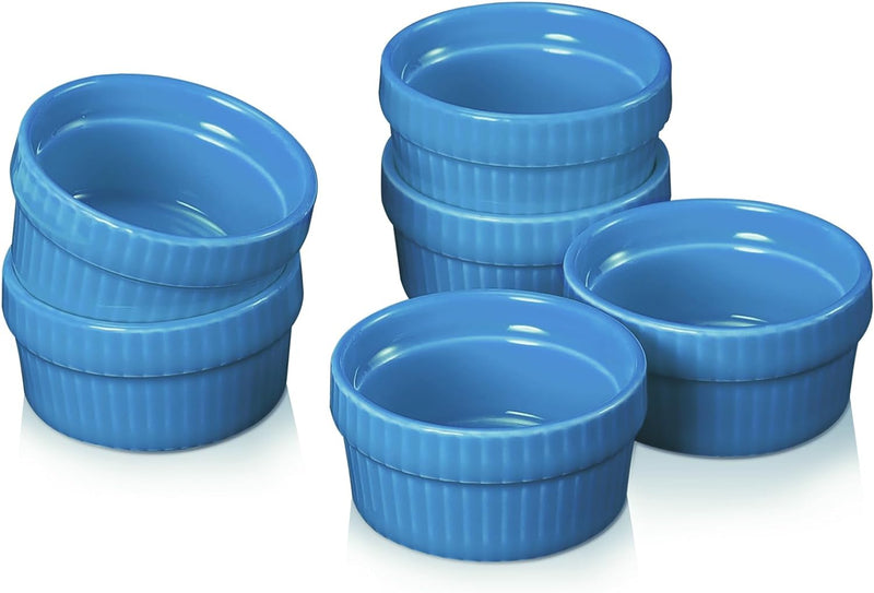 Mini Porcelain Ramekin Set - Perfect for Dipping Sauce Desserts or Charcuterie - Microwave  Oven Safe - Set of 6