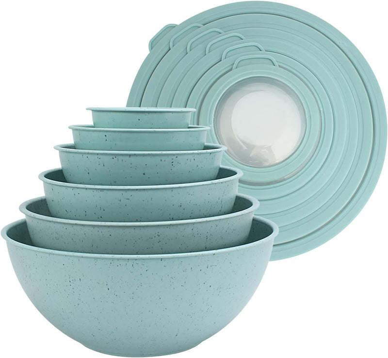 COOK WITH COLOR 12-Piece Nesting Mixing Bowls Set - Blue