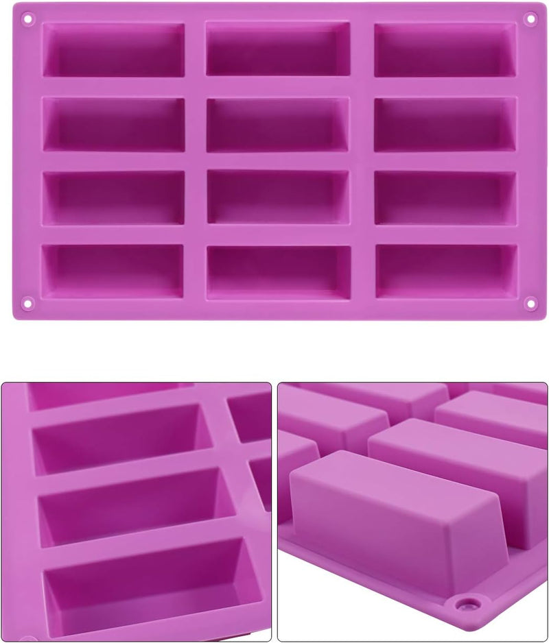 Palksky 8-Cavity Silicone Granola Bar Mold for Chocolate Bread and More