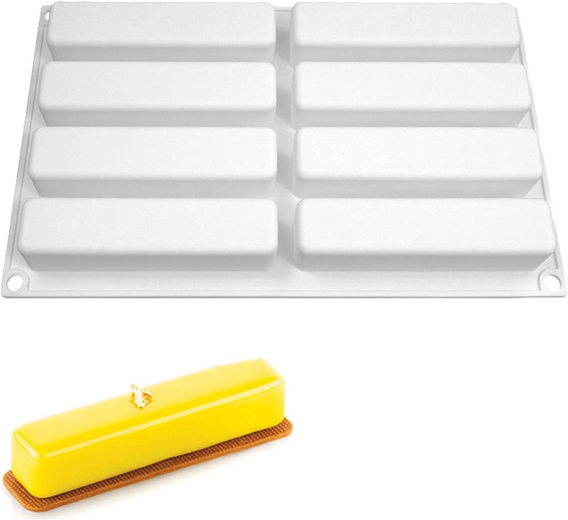 AFINSEA 3D Silicone Baking Molds for Cakes - 8-Cavity