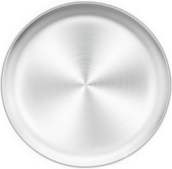 TeamFar 12 Stainless Steel Round Pizza Pan - Heavy Duty  Dishwasher Safe