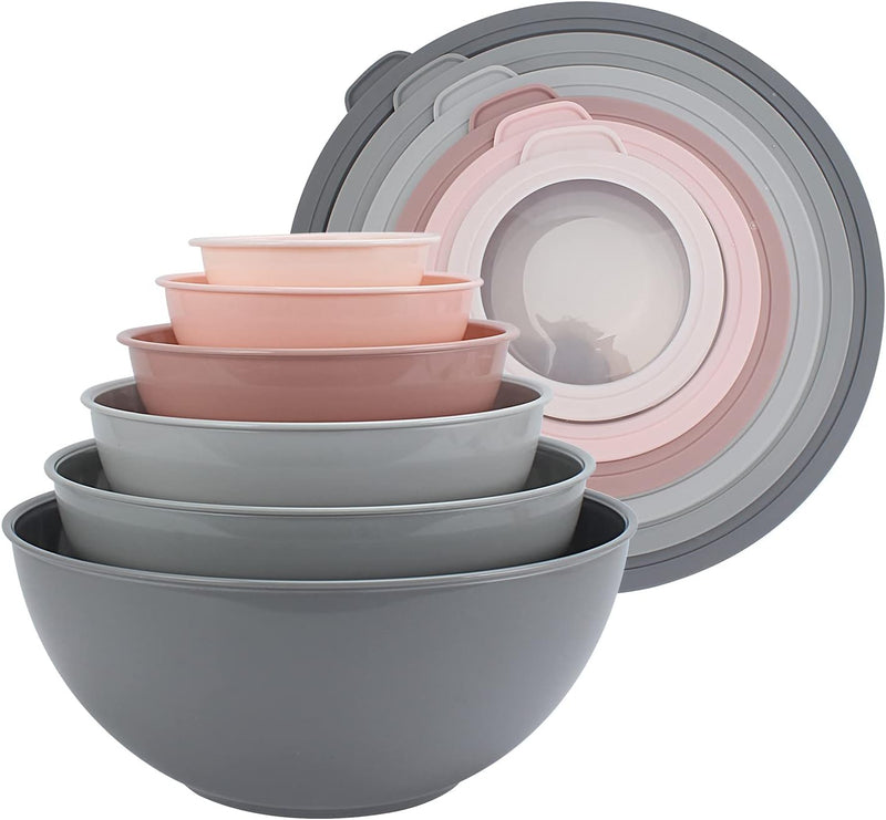 COOK WITH COLOR 12-Piece Nesting Mixing Bowls Set - Blue