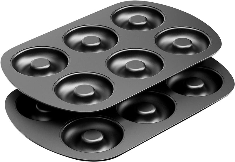 Non-Stick Donut Baking Pans - Set of 3 6-Cavity Full-Sized Donuts 3 14 Individual Size