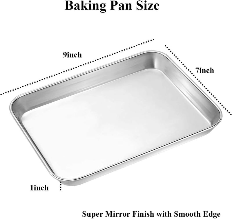 Wildone Baking Sheet  Rack Set - Stainless Steel Non-Toxic Size 16 x 12 x 1 Inch