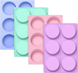 4-Piece Silicone Candy and Baking Mold for Cookies Oreos Soap and more - BPA Free Non-Stick