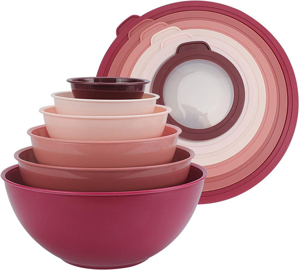 COOK WITH COLOR 12-Piece Nesting Mixing Bowls Set - Blue