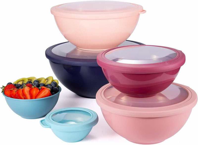 COOK WITH COLOR 12-Piece Nesting Mixing Bowls Set - Blue