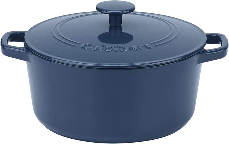 Cuisinart Cast Iron Round Covered Casserole - 7-Quart Seafoam Green