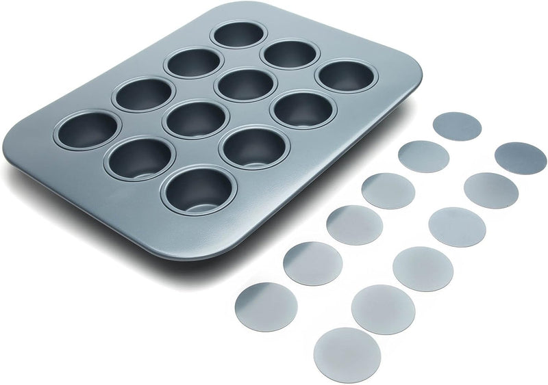 Non-Stick Baking Pan - 12 Cup Silver Whoopie Pie - Fox Run