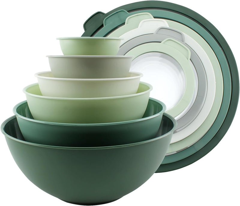 COOK WITH COLOR 12-Piece Nesting Mixing Bowls Set - Blue