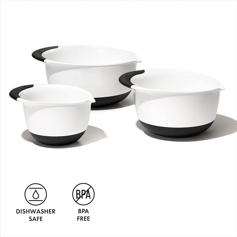 OXO Good Grips 5-Quart Mixing Bowl in WhiteBlack