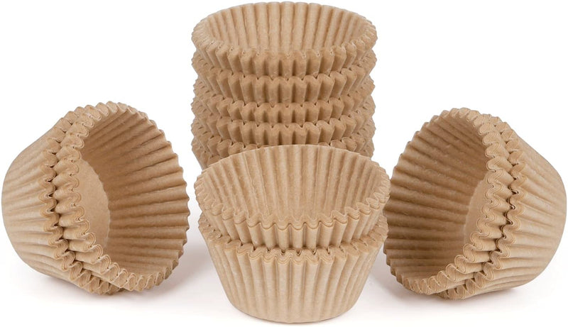 500 Mini Cupcake Liners - White Greaseproof Wrappers for Baking