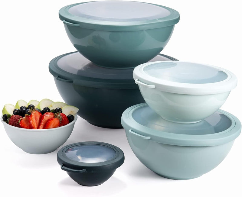 COOK WITH COLOR 12-Piece Nesting Mixing Bowls Set - Blue