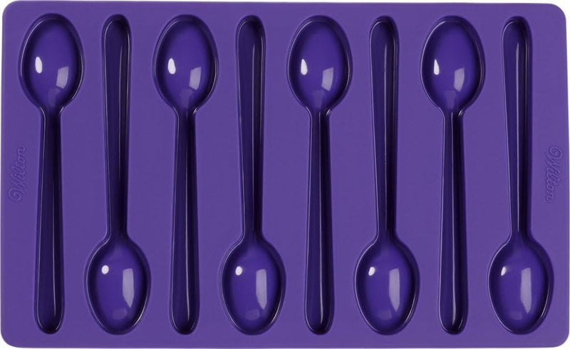 Wilton Silicone Candy Mold - Purple Spoon Shape