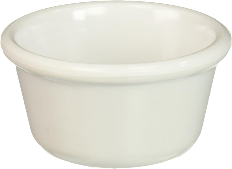 Winco 2-Ounce White Fluted Ramekin Set - 12-Pack