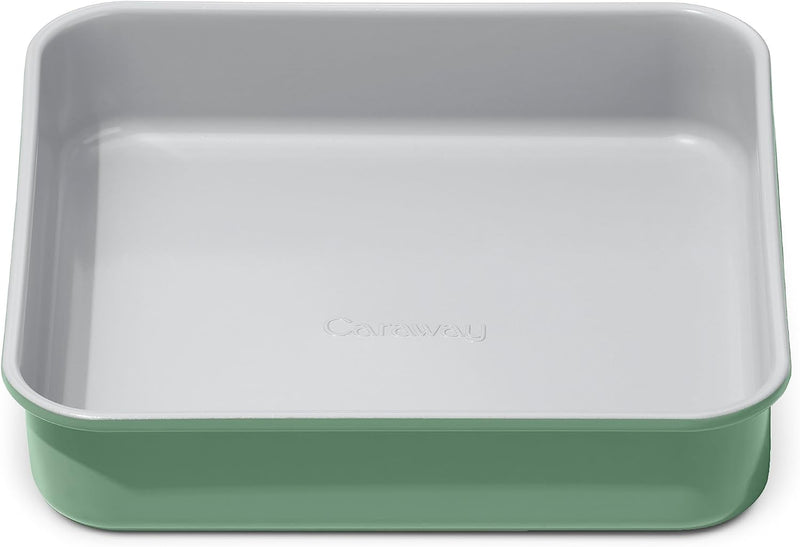 Caraway 9x13 Non-Stick Ceramic Rectangle Pan - Non-Toxic Coating for Brownies Lasagnas  More - Cream