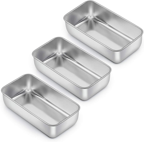 E-far Stainless Steel Loaf Pans - Set of 3