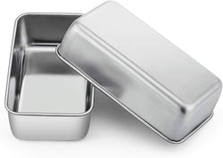 Stainless Steel Loaf Pan Set - 2 Pans for Baking Bread  Meatloaf