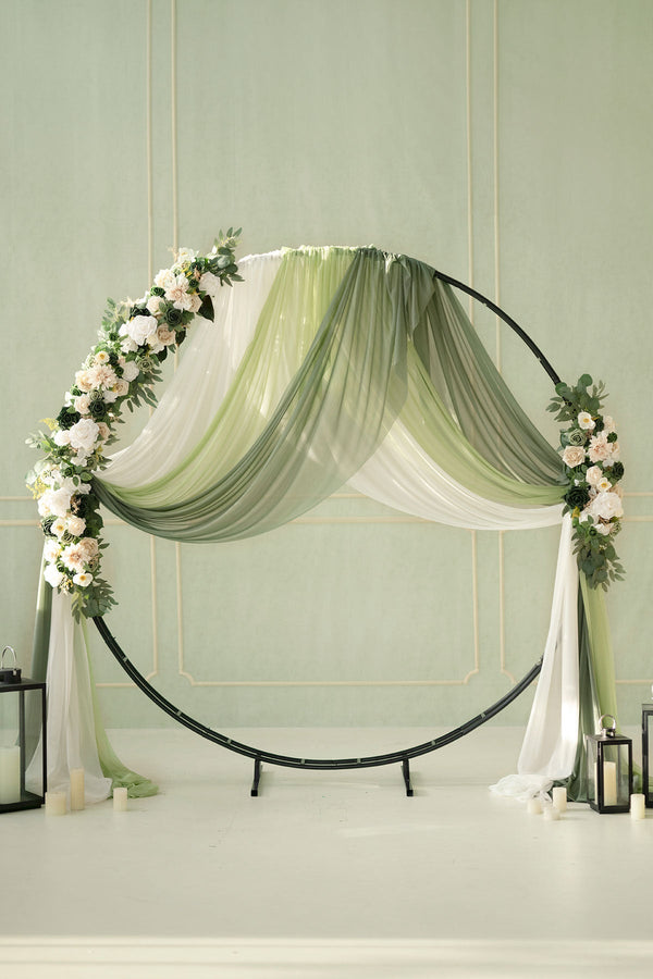 Emerald  Tawny Beige Arch Decor Flower Arrangements