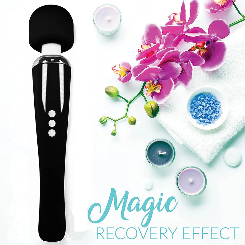 Therapeutic Personal Massager - Handheld Cordless and Powerful Wand - 8 Speeds 20 Vibrating Patterns - USB Rechargeable - Magic Recovery Effect for Women and Men, Body, Neck, Back & Shoulders