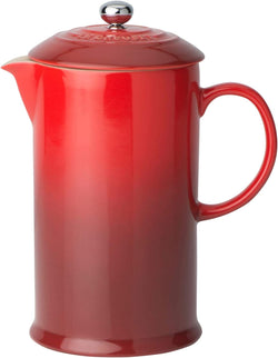 Le Creuset Stoneware French Press, 34 oz., Cerise