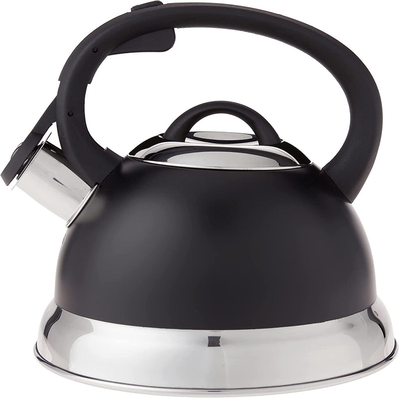 Mr. Coffee Flintshire 1.75-Quart Whistling Tea Kettle Stainless Steel (91407.02) (93586562M)