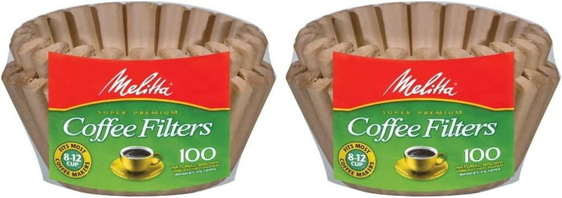 Melitta Basket Coffee Filters Natural Brown Unbleached 100 Count