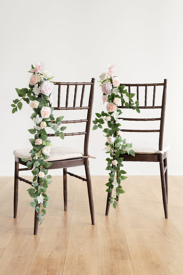 Hanging Wedding Chair Decoration - Blush  Cream