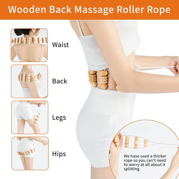 7 Pack Wood Therapy Massage Tools for Body Shaping Set, Cellulite Massager,Maderoterapia Kit Colombiana,Lymphatic Drainage Massager Tools for Neck Back Waist Pain Relief