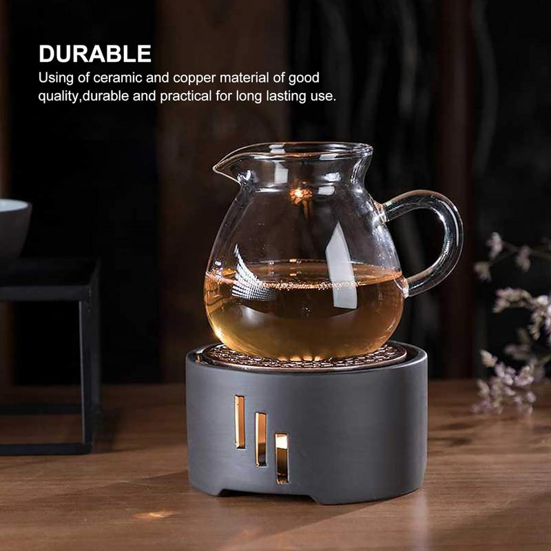 Hemoton Teapot Warmer Tea Warmer for Teapot Teapot Heating Base Heatproof Dish Warming Tools for Glass Cast Iron Stainless Steel and Ceramic Teapot Warm Tool Without Candle