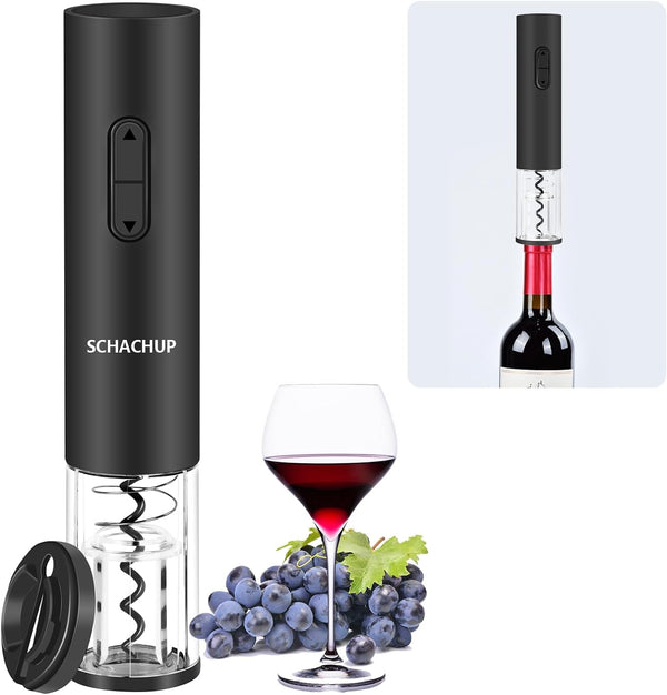Electric Wine Opener, Wine Bottle Openers, Automatic corkscrew wine opener with Foil Cutter, Cool home kitchen gadgets, wine accessories for wine lovers, house warming gifts new home, Party Bar
