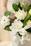 Standard Free-Form Bridal Bouquet in Greenery White | Clearance
