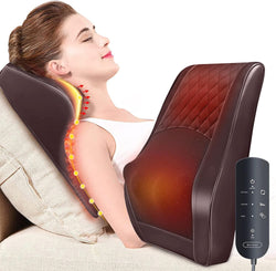 Back Massager Neck Massager with Heat, Shiatsu Massage Pillow for Pain Relief, Massagers for Neck and Back, Shoulder, Leg, Christmas Gifts for Men Women Mom Dad