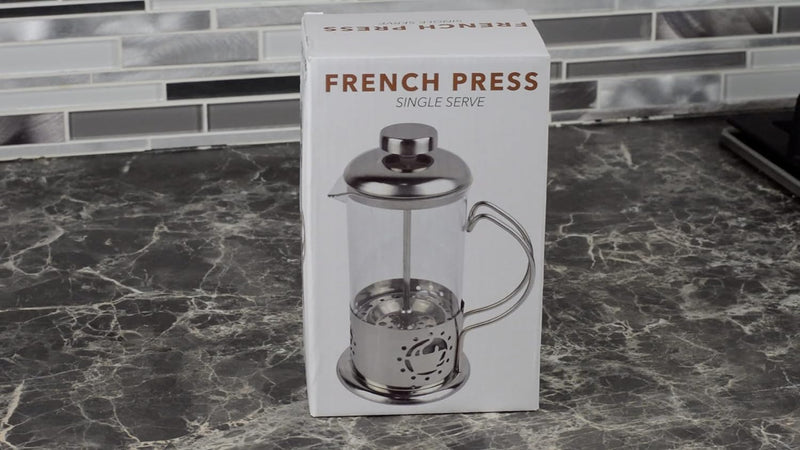 French Press Single Serving Coffee Maker, Small Affordable Coffee Brewer with Highest Filtration, 1 Cup Capacity (12 fl oz/0.35 liter)