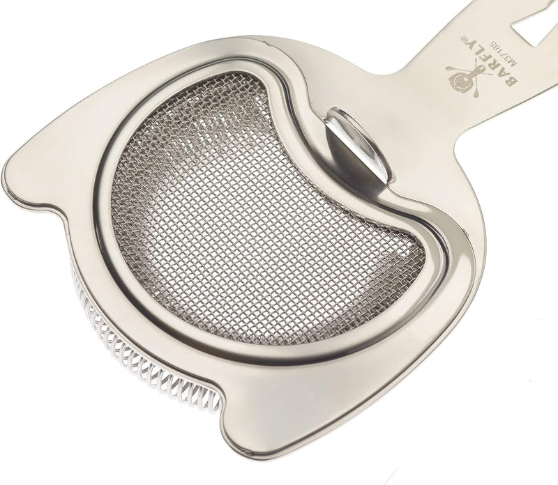 Barfly Fine Mesh Spring Strainer, Stainless Steel