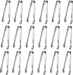 18PCS Mini Tongs for Appetizers, 5Inch Serving Tongs, Ice Tongs Appetizer Tongs, Small Tongs for Serving Food, Kitchen Utensils for Sugar Cubes, Coffee, Tea Party, Dessert, Charcuterie Board