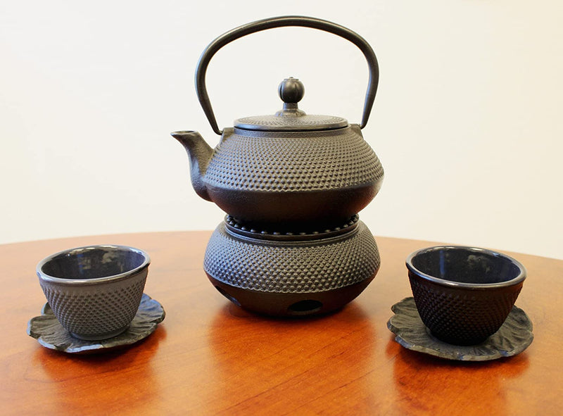 Black Hobnail Small Dot Japanese Cast Iron Tetsubin Teapot Warmer (F15364)~ We Pay Your Sales Tax