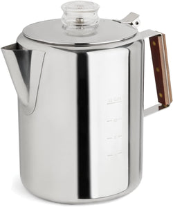 Fox Run Rapid Brew Stainless Steel Stovetop Percolator Coffee Pot, 12-Cup