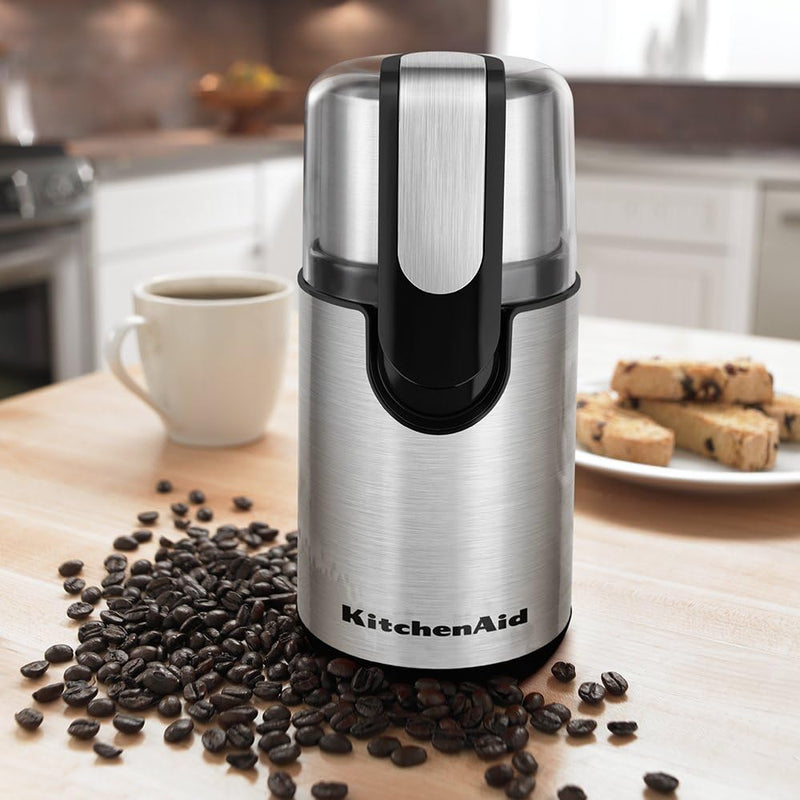 KitchenAid BCG111OB Blade Coffee Grinder - Onyx Black (Renewed)