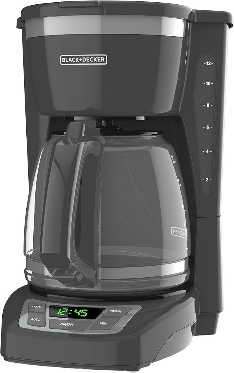 Black+Decker CM1160B 12-Cup Programmable Coffee Maker, Black/Stainless Steel