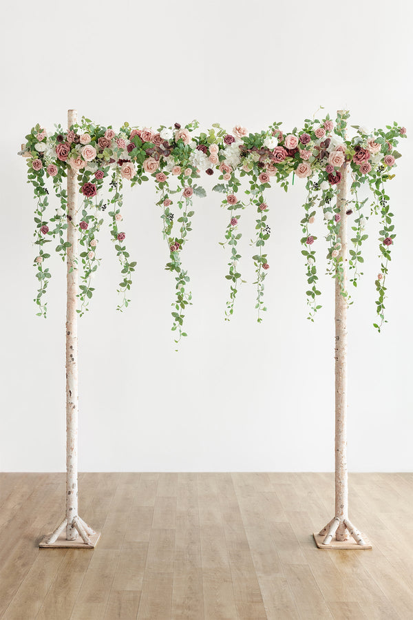 Arch Flower Decor - Dusty Rose  Mauve Hanging