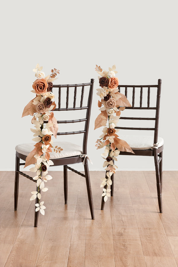 Hanging Wedding Chair Decoration - Rust  Sepia
